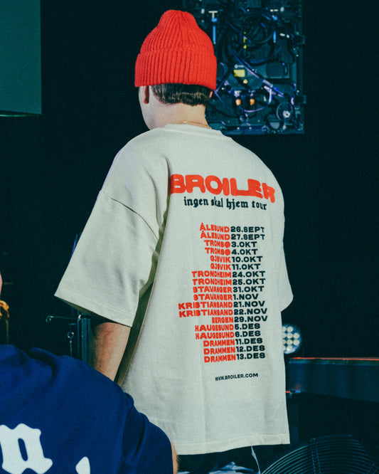 Broiler | Ingen Skal Hjem Tour | Tour Tee | Cream | Tee