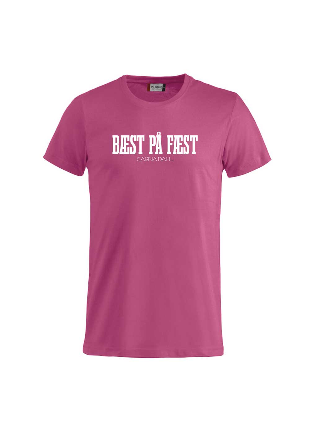 Carina Dahl | Bæst på Fæst | Rosa T-Shirt