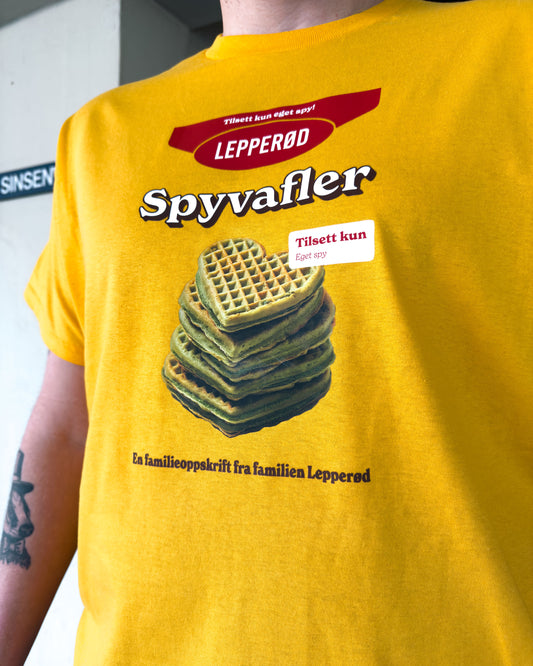 Lepperøds Spyvafler Tee | Gul