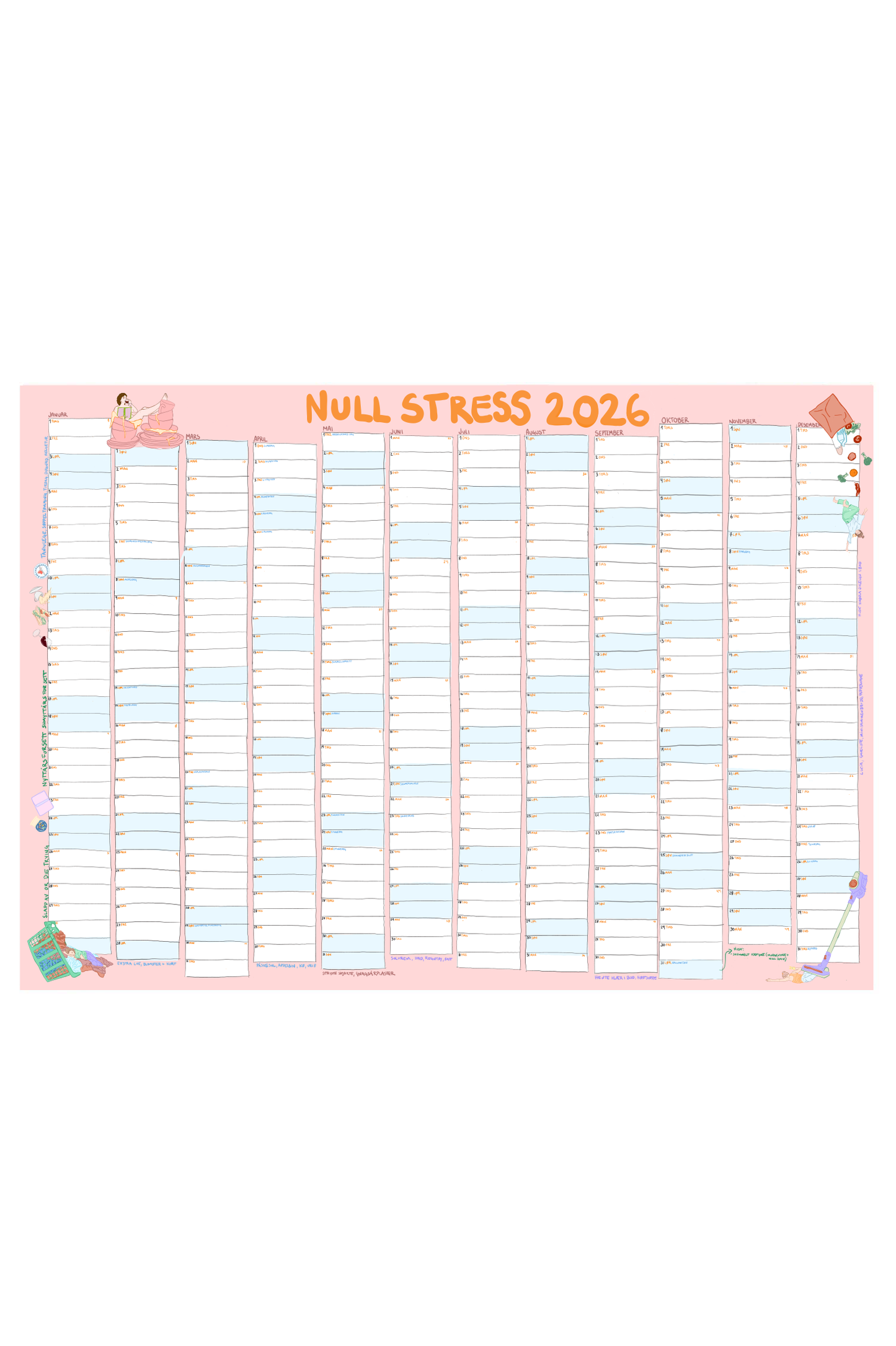 Null stress | Kalender 2026