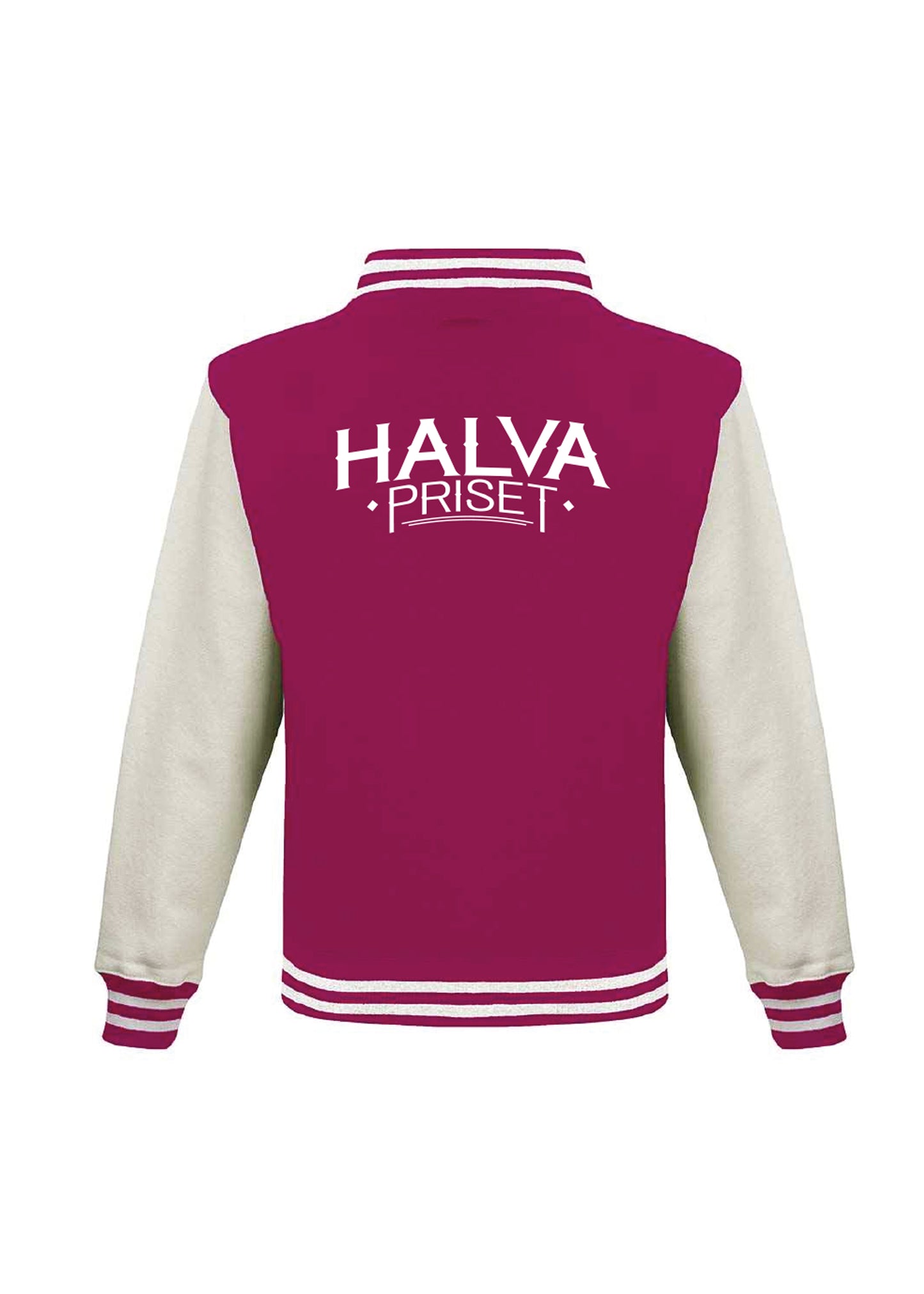 Halva Priset | Varsity Jakke | Rosa/Hvit