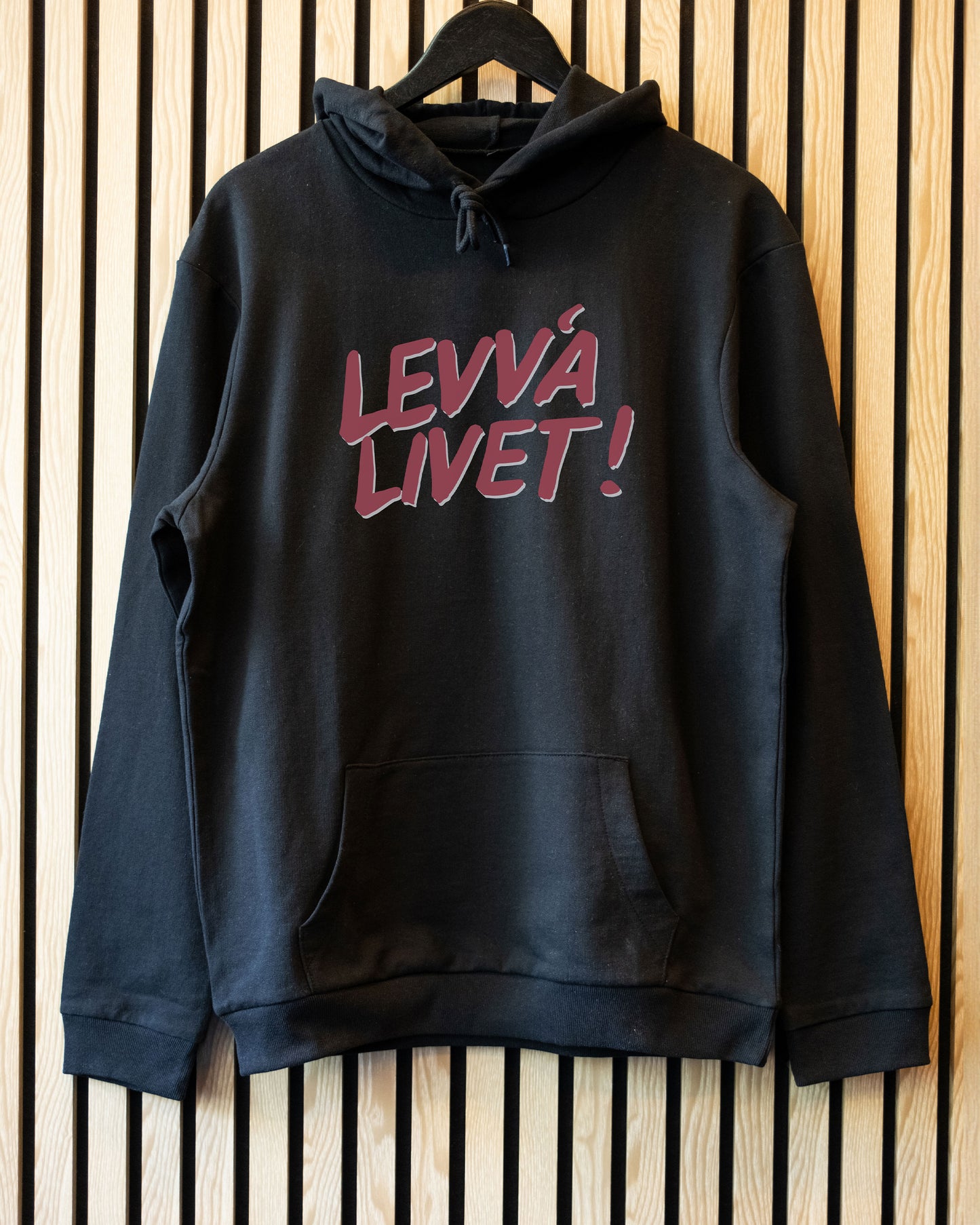 Levva Livet | Sort | Hettegenser