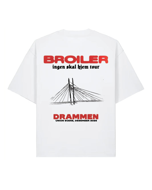 Broiler | Ingen Skal Hjem Tour | Drammen | White | Tee