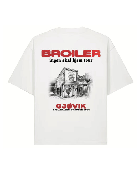 Broiler | Ingen Skal Hjem Tour | Gjøvik | White | Tee