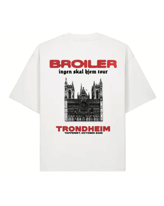 Broiler | Ingen Skal Hjem Tour | Trondheim | White | Tee