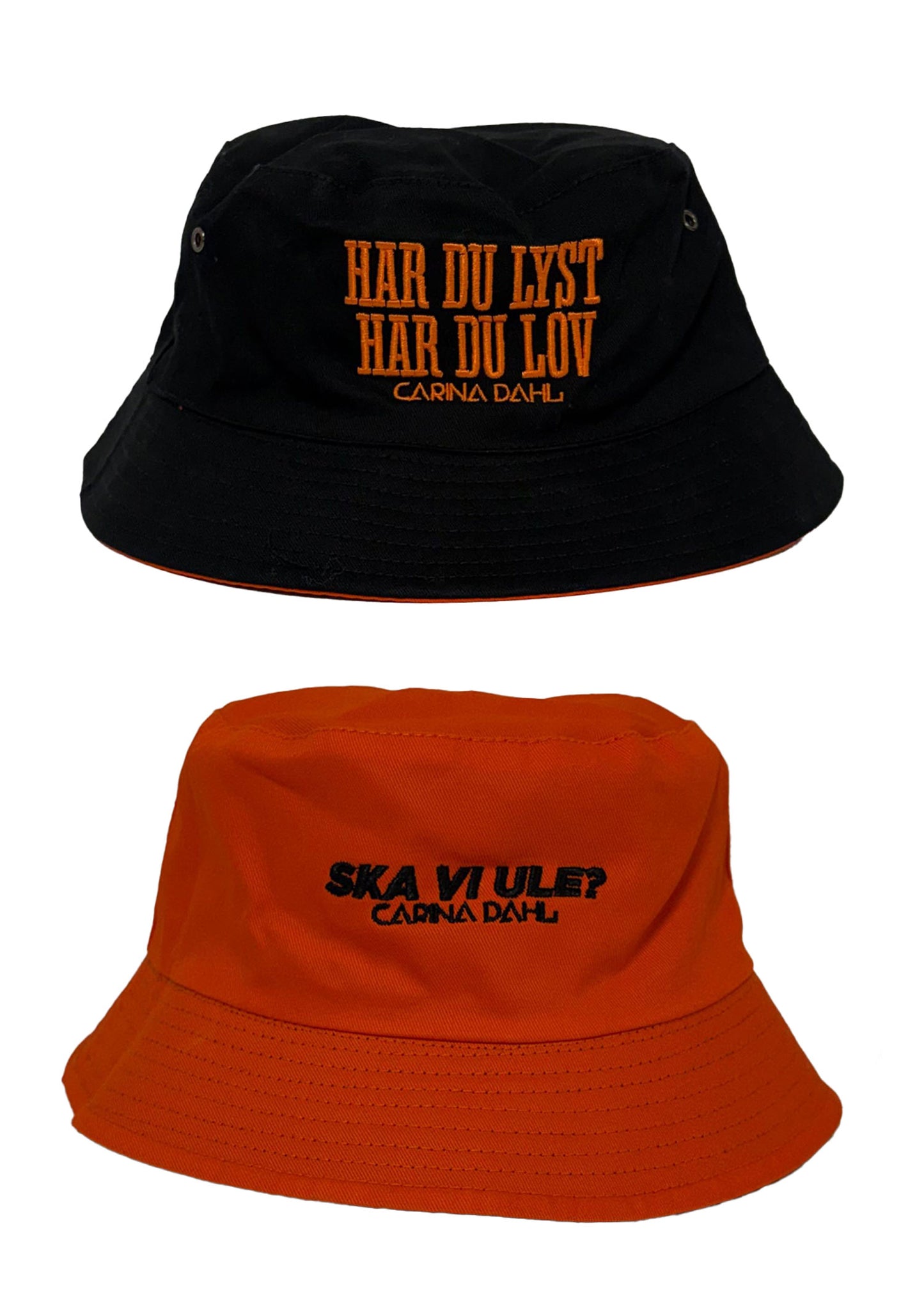 Carina Dahl | Har Du Lyst Har Du Lov / Ska vi ule? | Reversible Sort/Oransje