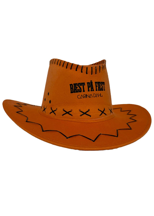 Carina Dahl | Bæst på Fæst | Oransje Cowboyhatt