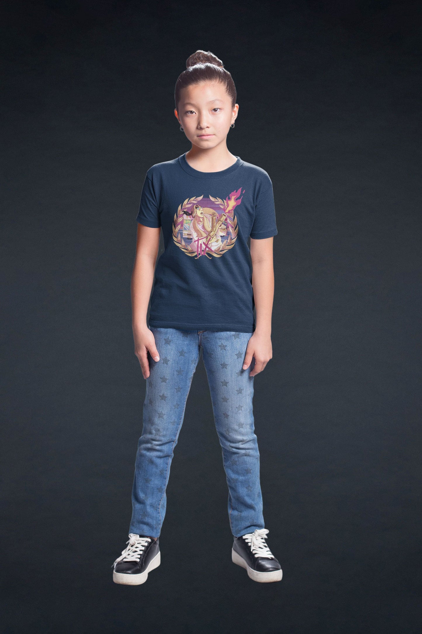 Flammekaster Tee | Navy