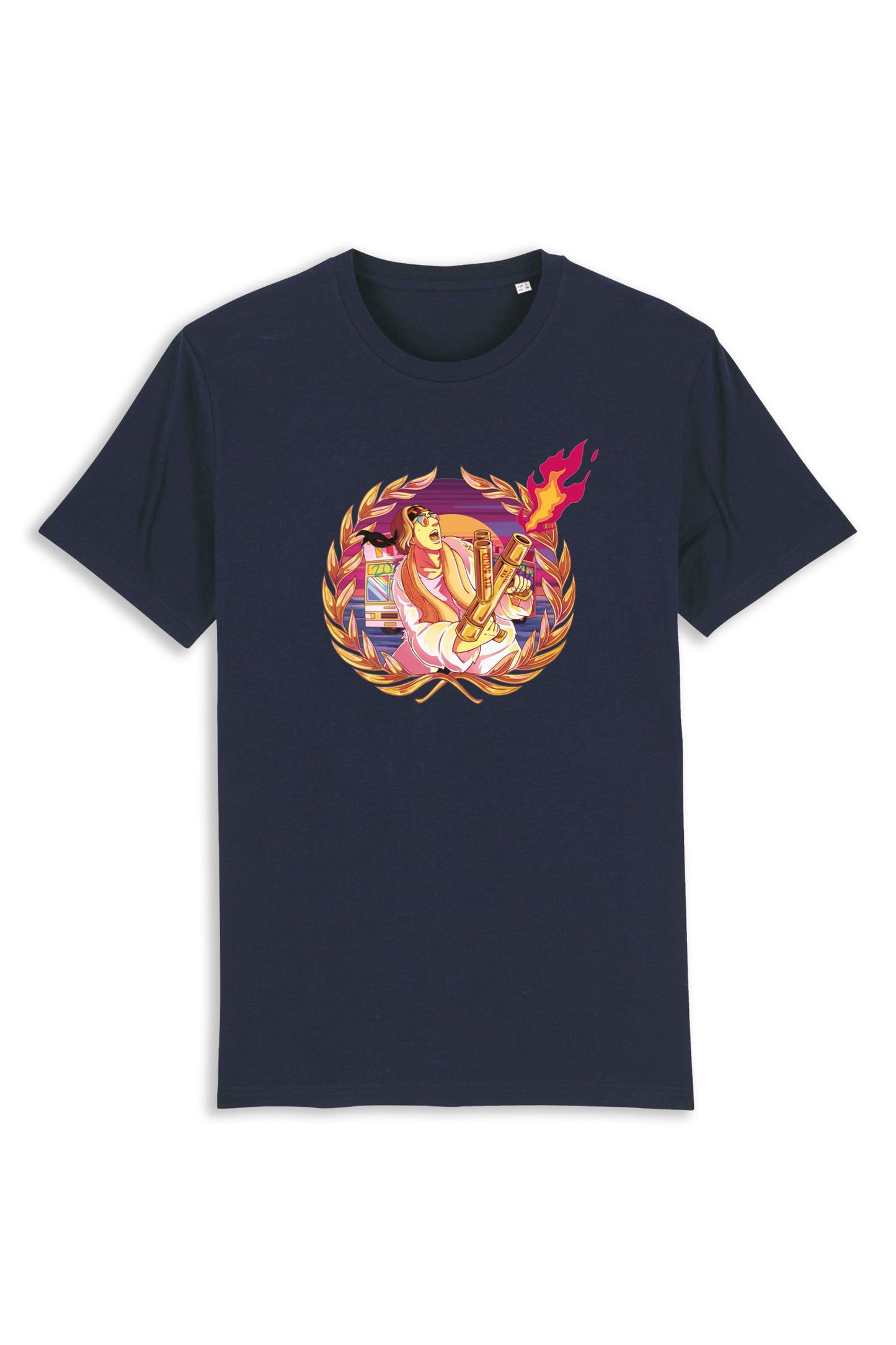 Flammekaster Tee | Navy