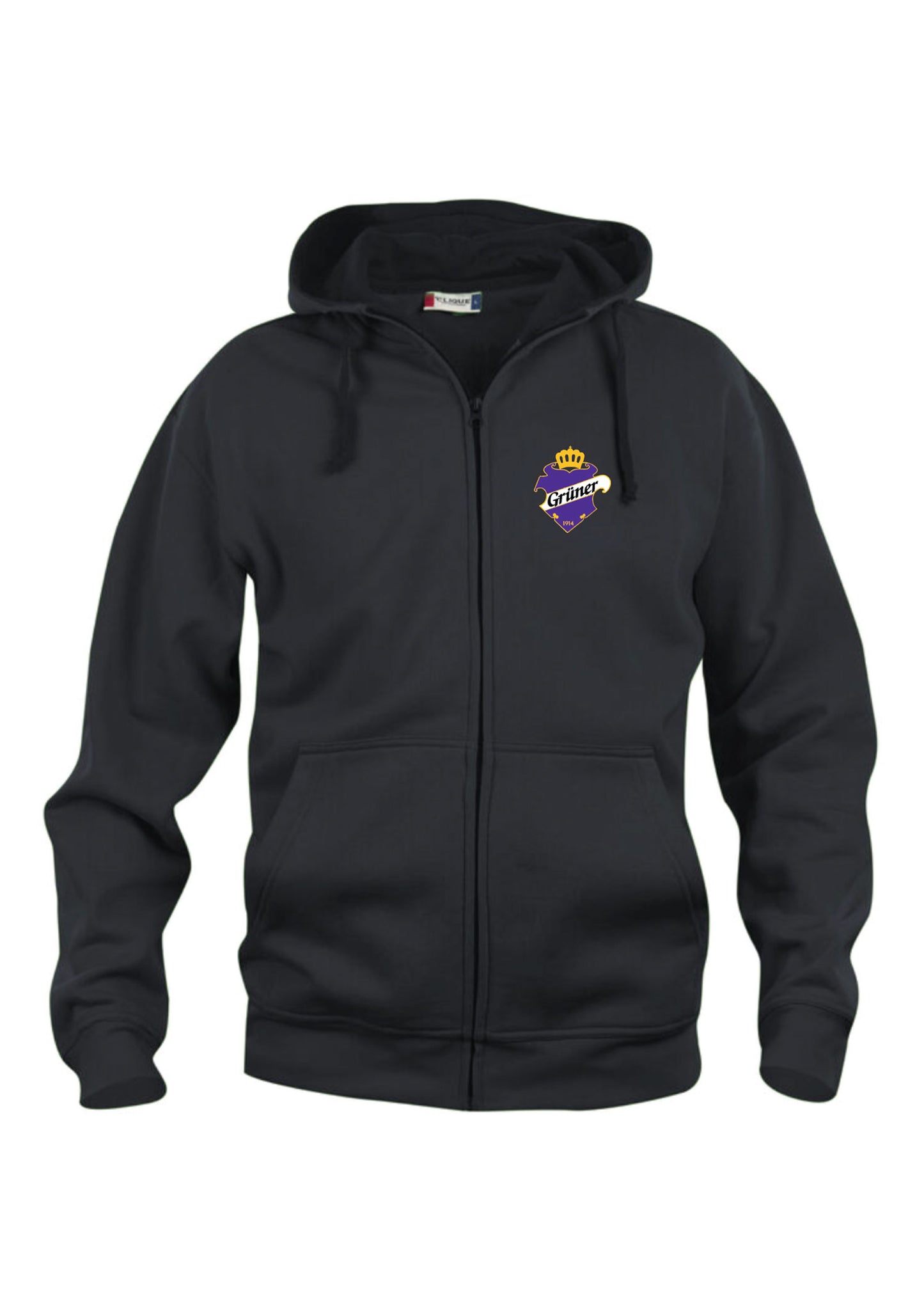 Grüner Hockey | Full-Zip hoodie Sort
