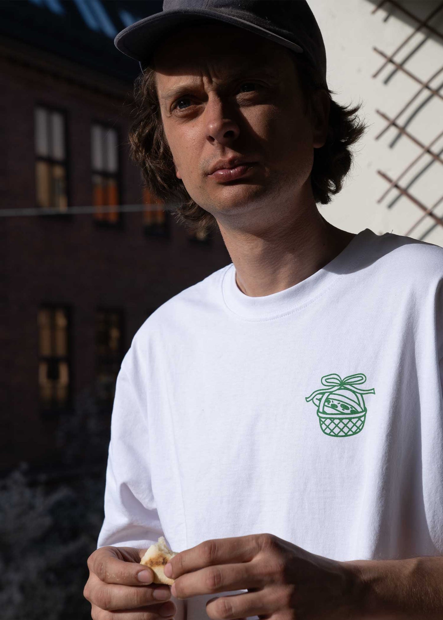 Pizza From A Balcony | Tee