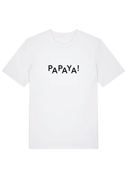 Papaya T-Skjorte Hvit