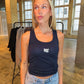 club multi tank | navy+white