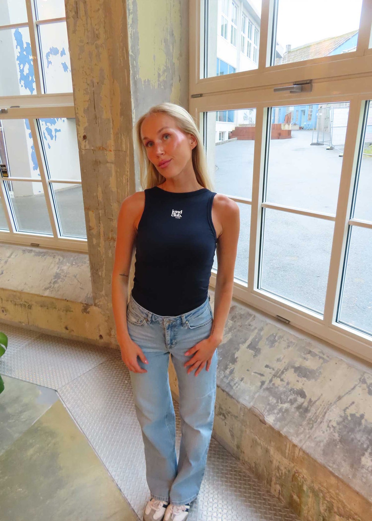club multi tank | navy+white