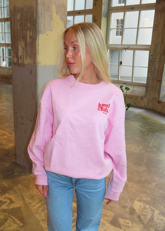 jgnd club. crewneck | strawberry