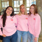 jgnd club. crewneck | strawberry