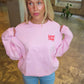 jgnd club. crewneck | strawberry