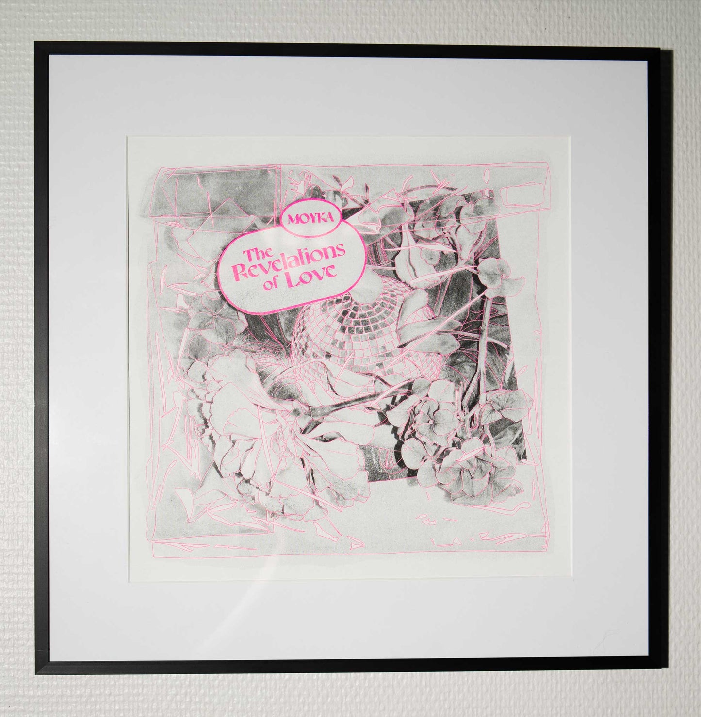 The Revelations of Love Risoprint poster Limited - Fluorescent Pink & Grey