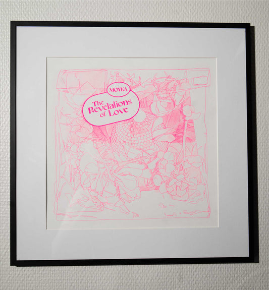 The Revelations of Love Risoprint poster Limited - Fluorescent Pink